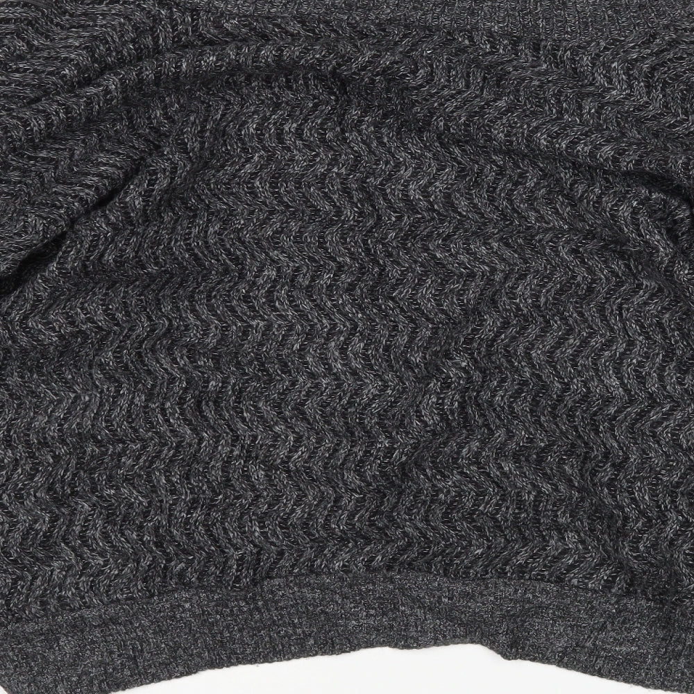 Womens UK Size M Preworn Grey Cardigan Jumper