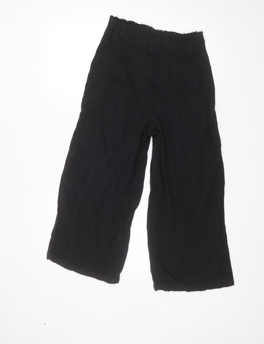 Topshop Womens Black Trousers Size 6 L22 in
