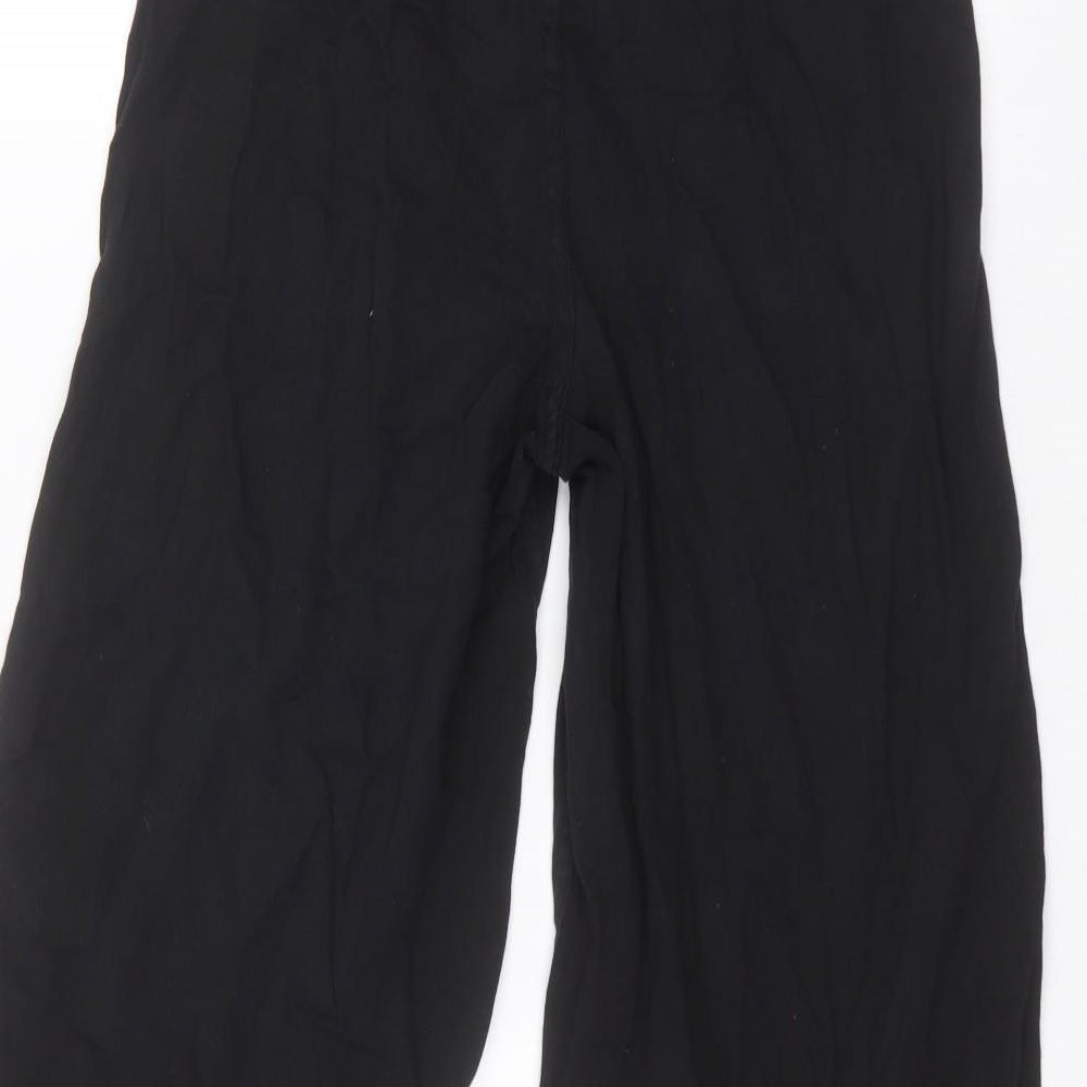 Topshop Womens Black Trousers Size 6 L22 in