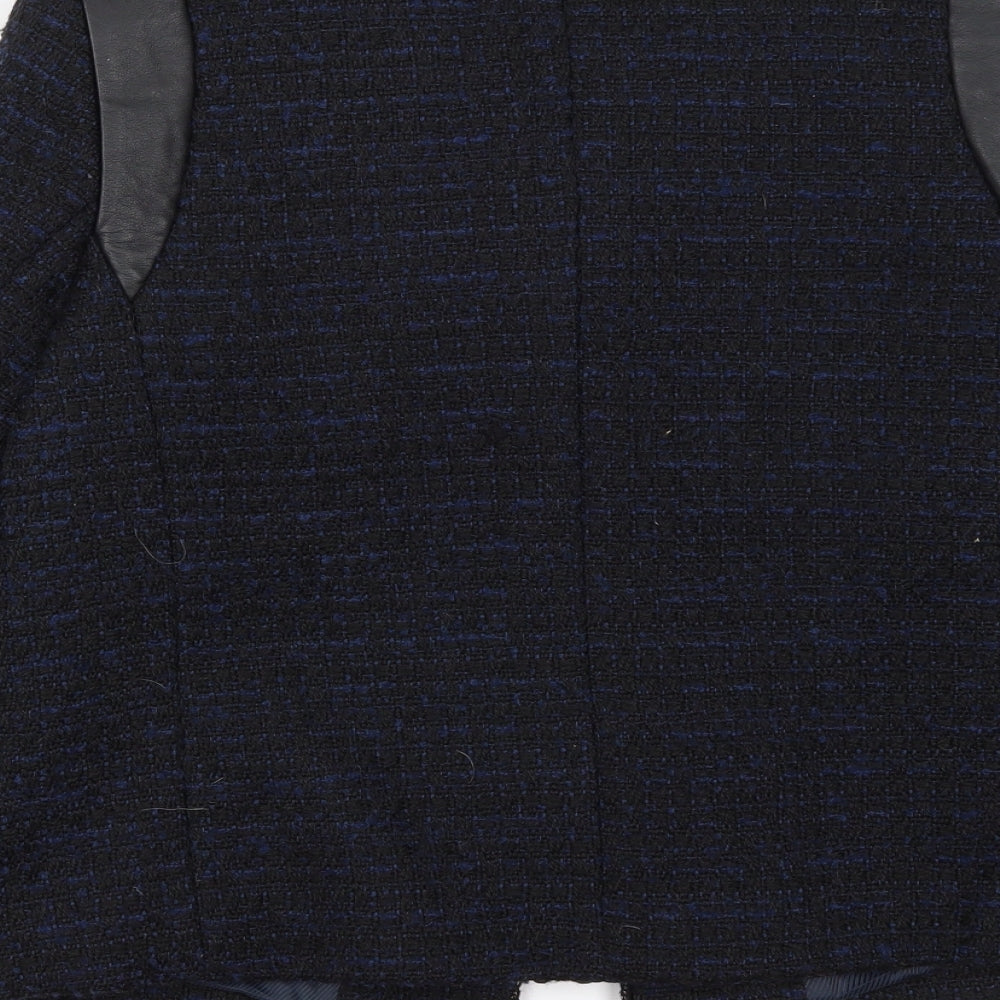 Brand and care label for Soon women’s blue jacket blazer, size UK 12