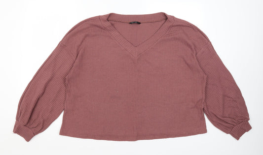 SheIn Womens Purple Pullover Jumper Size 2XL