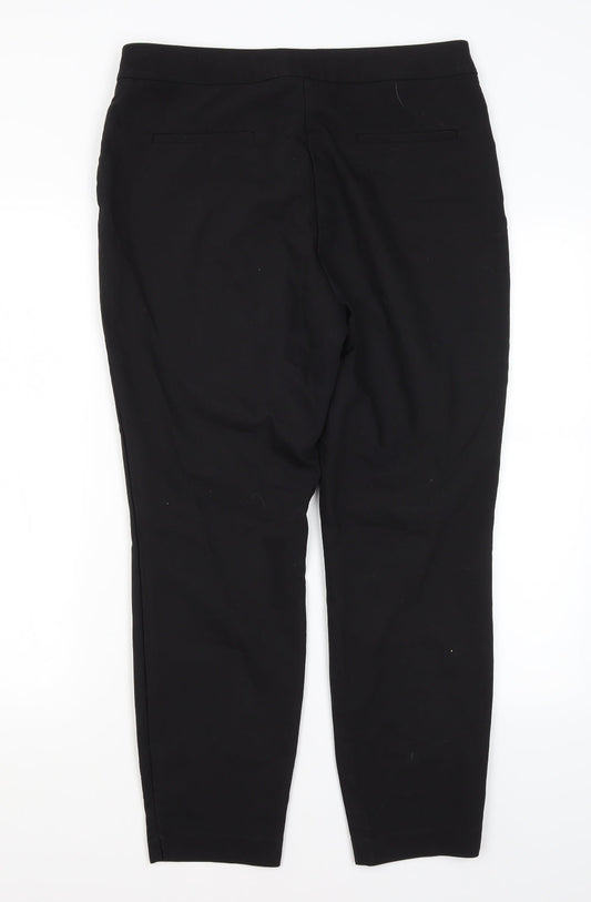 Papaya Womens Black Polyester Dress Pants Trousers Size 14 L26 in Regular