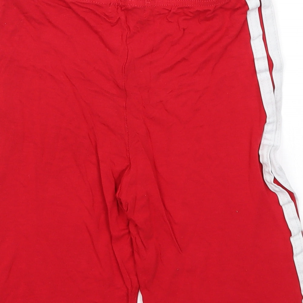 Pretty Little Thing Womens Red  Polyester Compression Shorts Size 8 L8 in Regular