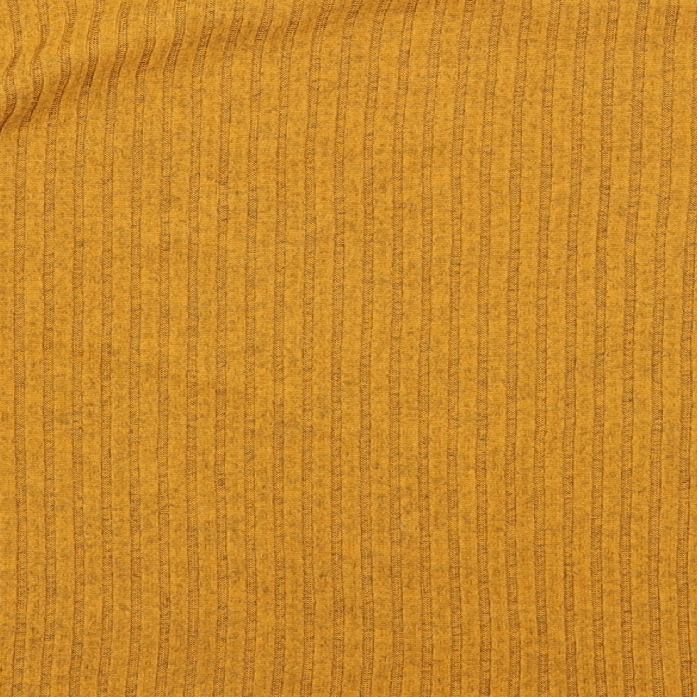 Primark Womens Yellow Round Neck Polyester Pullover Jumper Size XL