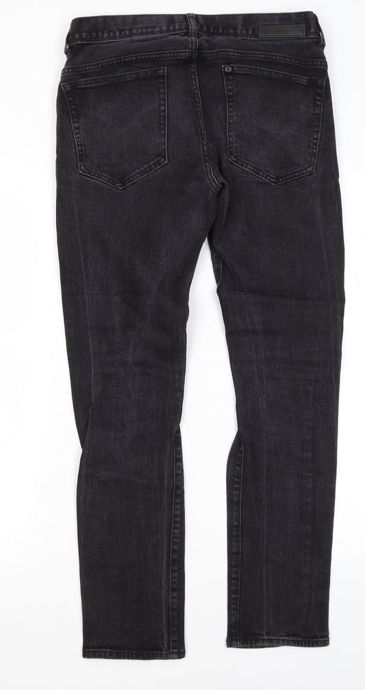 H&M Mens Black Cotton Skinny Jeans Size 30 in L27 in Regular