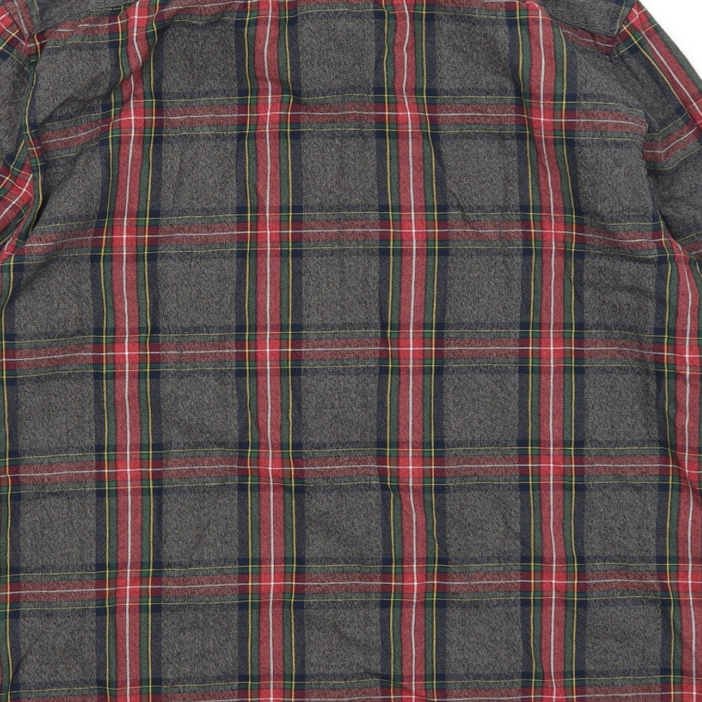 Mens UK Size M Morley Grey Button-Up Long Sleeve Casual Shirt