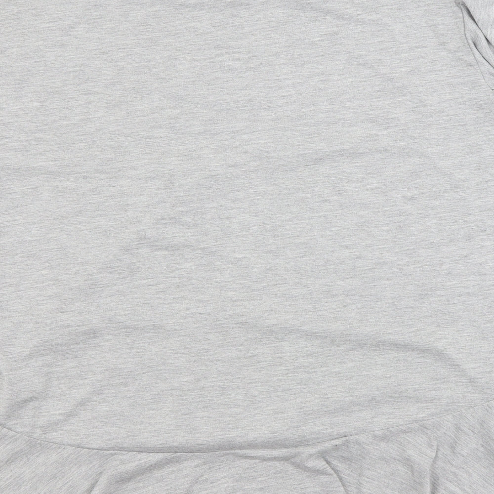 Womens UK Size 8 Papaya Grey Basic Blouse