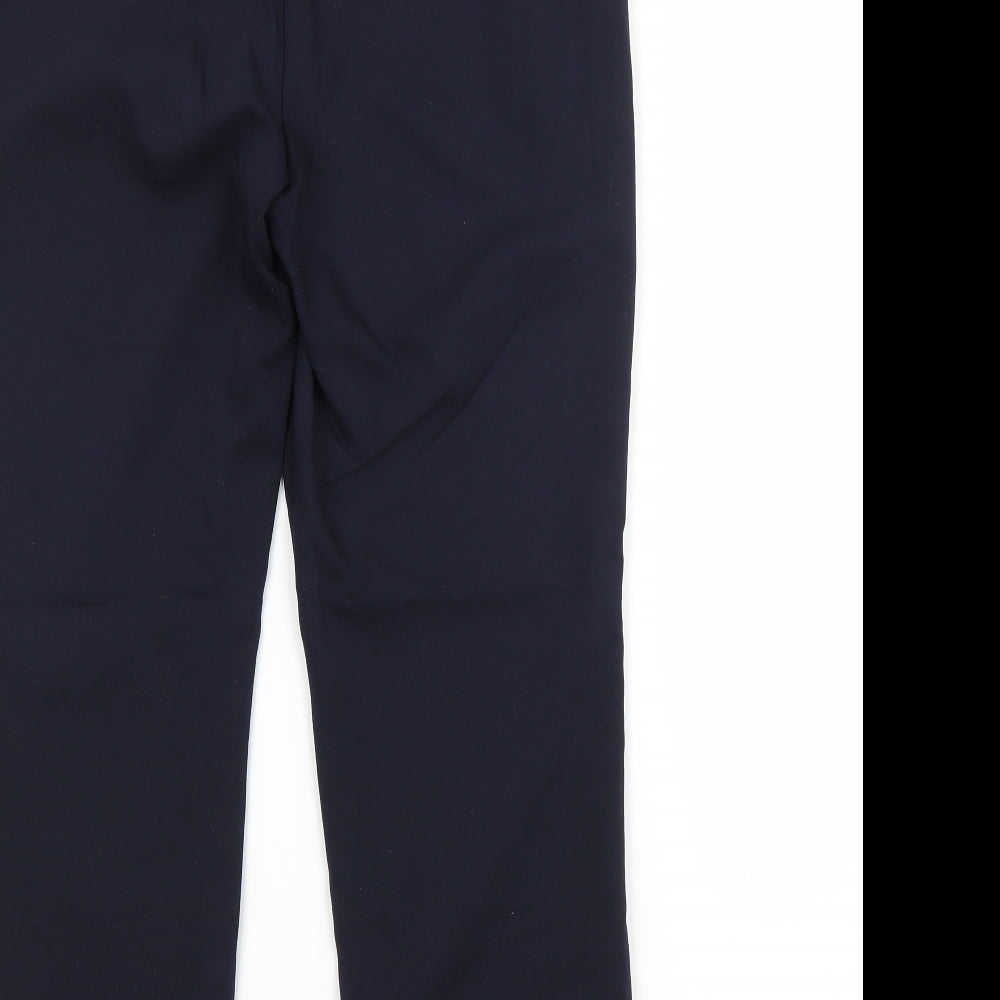 Papaya Womens Blue Polyester Trousers Size 14 L26 in Regular