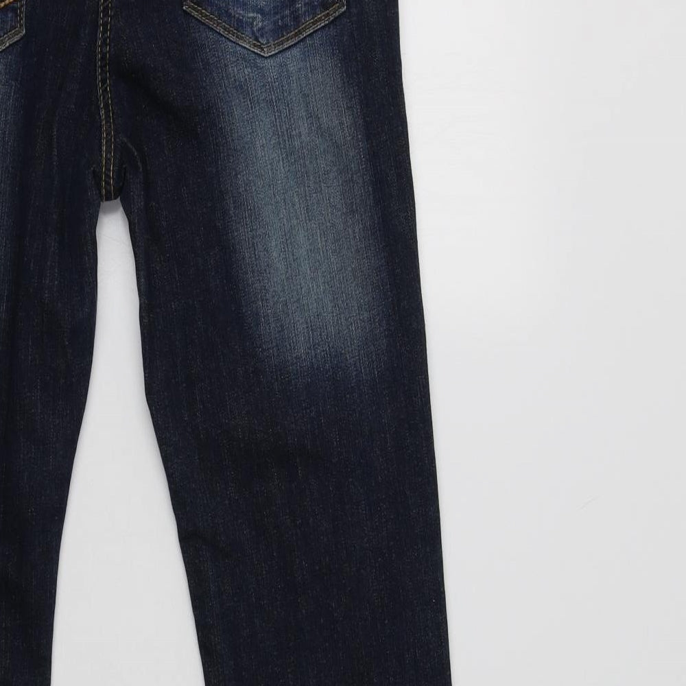 Matalan Womens Blue Cotton Skinny Jeans Size 12 L29 in Regular