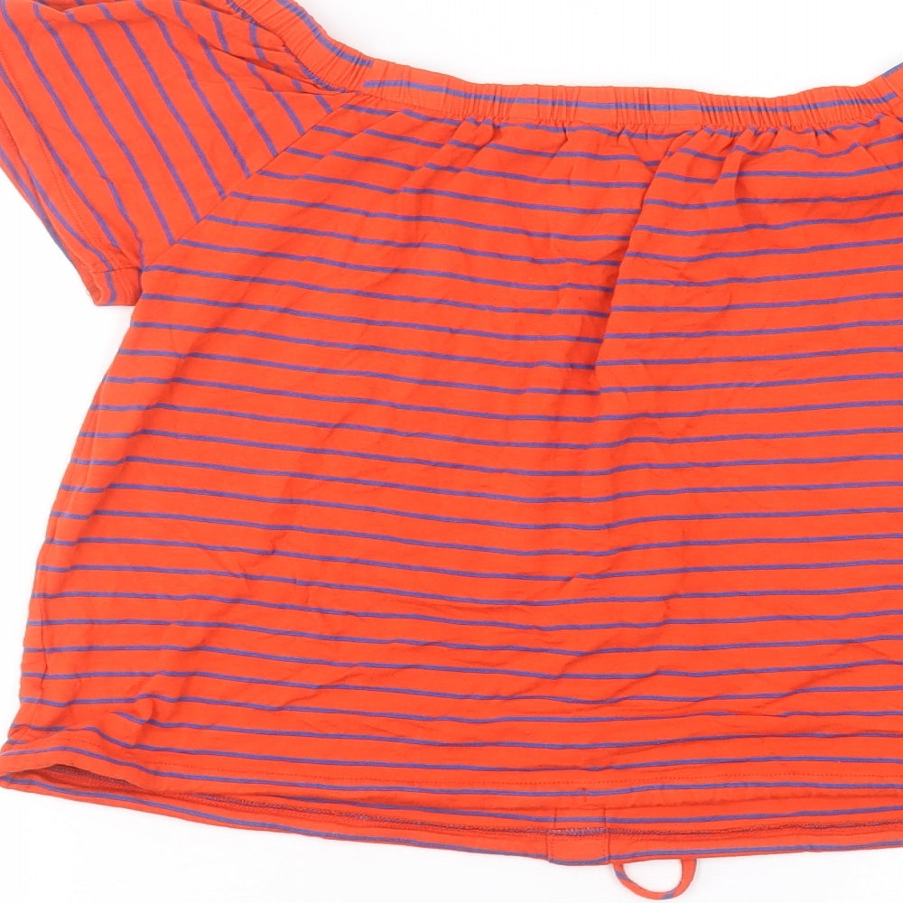 Womens UK Size 8 NEXT Red Basic T-Shirt