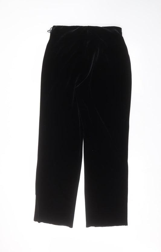 Principles Womens Black Polyester Trousers Size 14 L26 in Regular