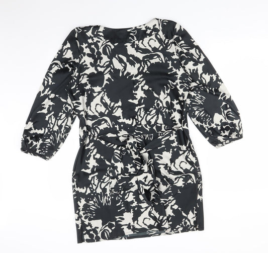 George Womens Multicoloured Floral Polyester A-Line Size 12