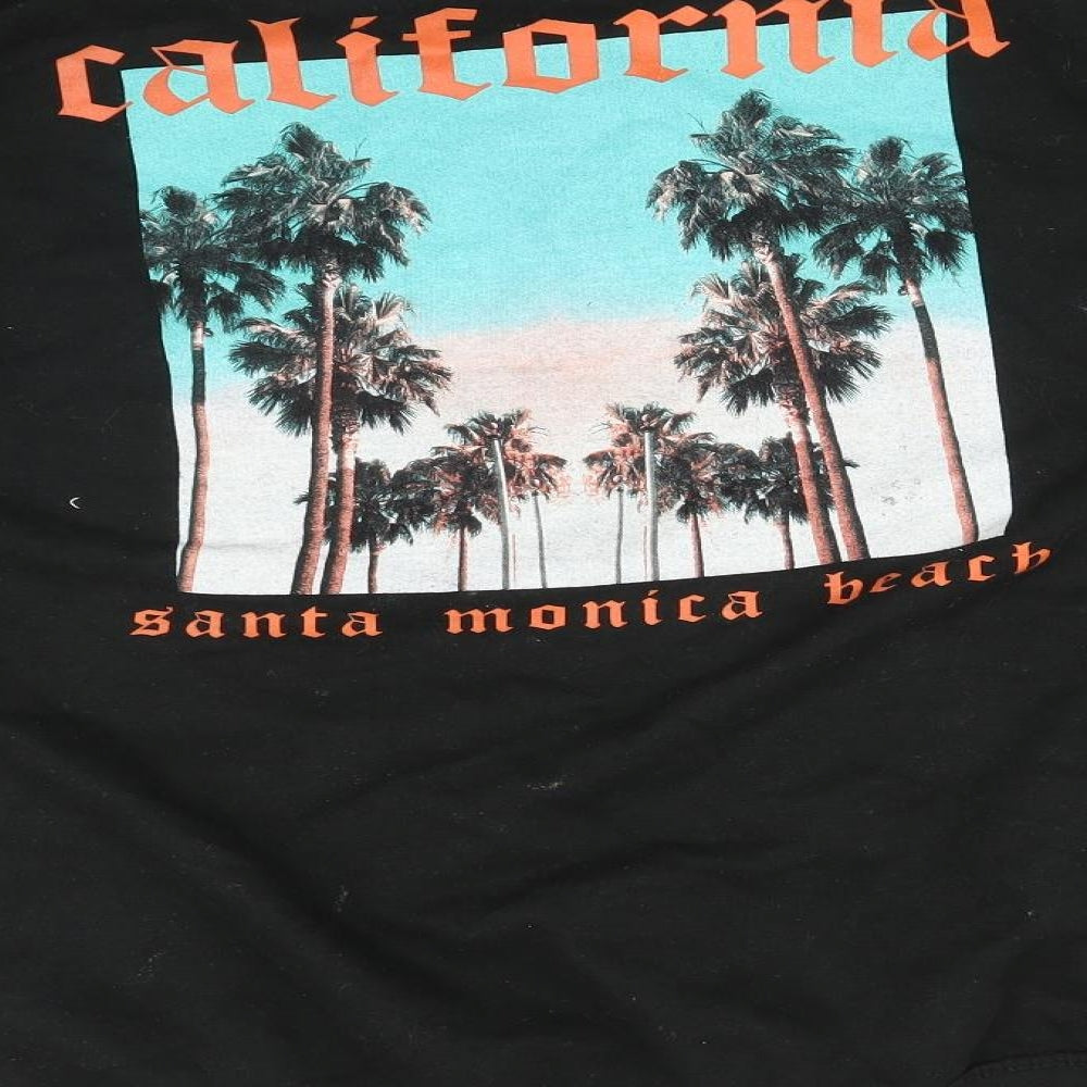 Uneek Mens Black Cotton Pullover Sweatshirt Size L - CALIFORNIA