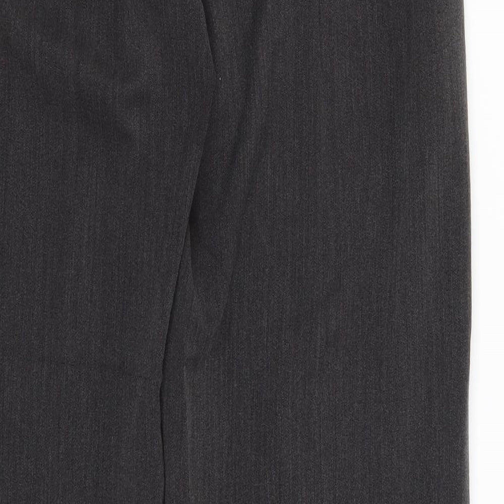 Womens UK Size 14 Collection Regular Fit Dress Pants Grey Trousers