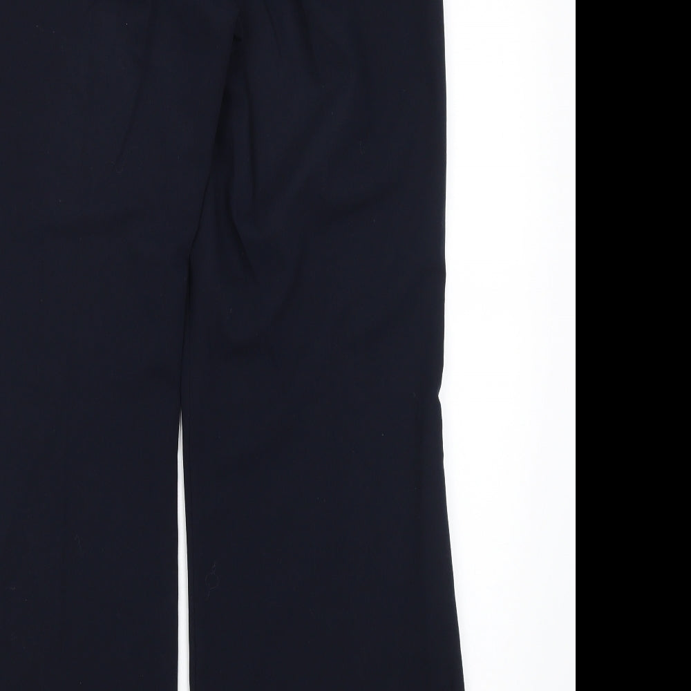 Womens UK Size 14 Collection Regular Fit Dress Pants Blue Trousers