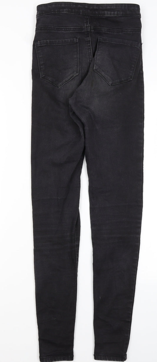 Denim Co Womens Black Cotton Skinny Jeans Size 8 L31.5 in Regular
