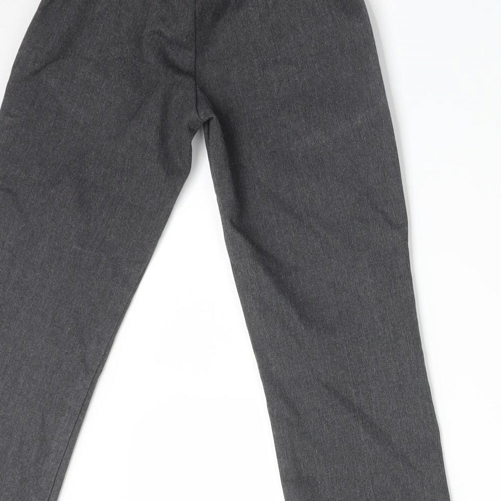 SCHOOLWEAR Boys Grey Polyester Dress Pants Trousers Size 4 Years Regular