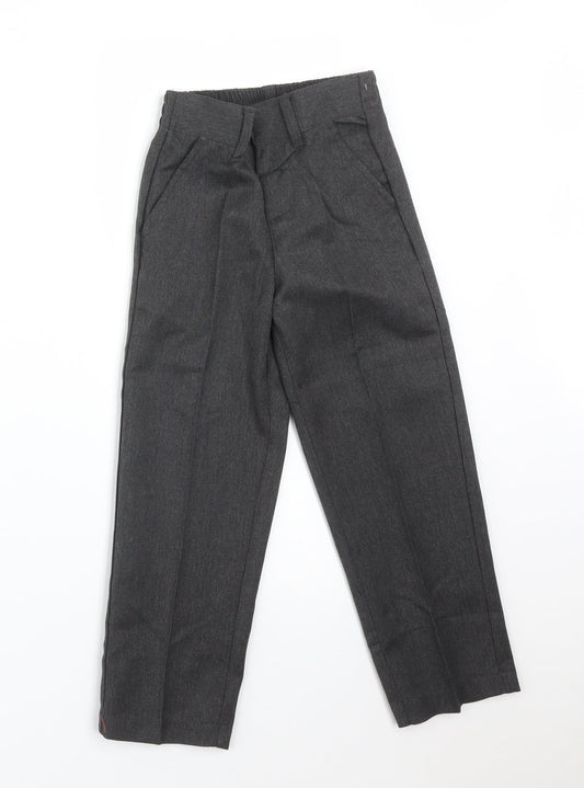 BACK TO SCHOOL Boys Grey Polyester Dress Pants Trousers Size 4-5 Years Regular