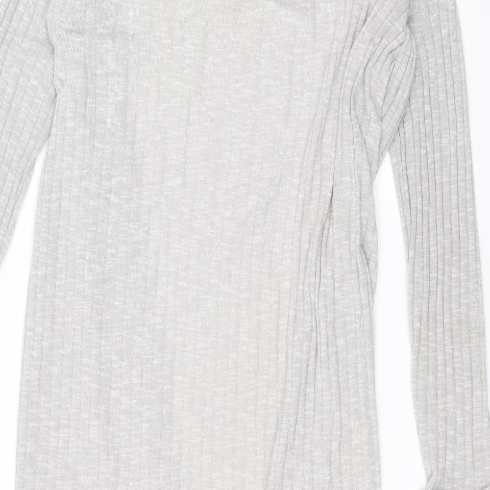 Womens UK Size L New Look Grey Cardigan Jumper