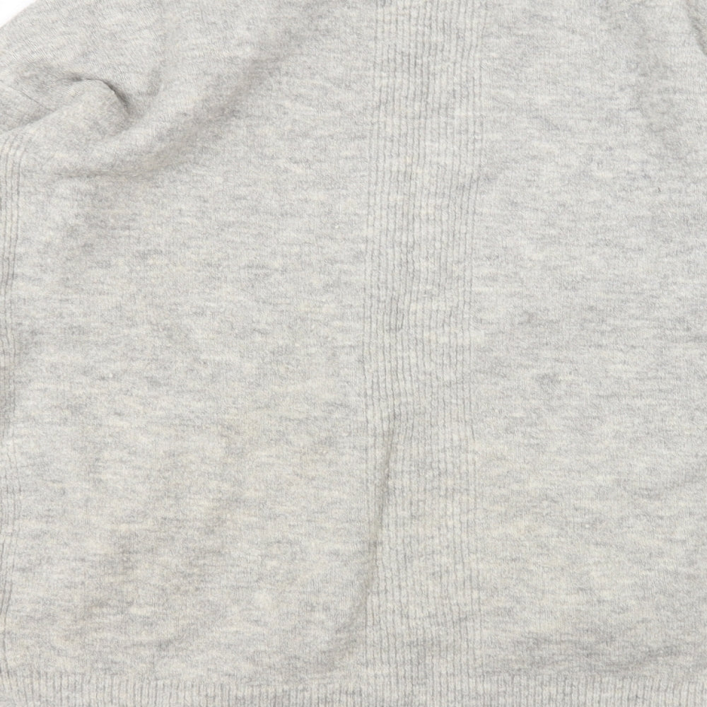 Womens UK Size M Preworn Grey Cardigan Jumper
