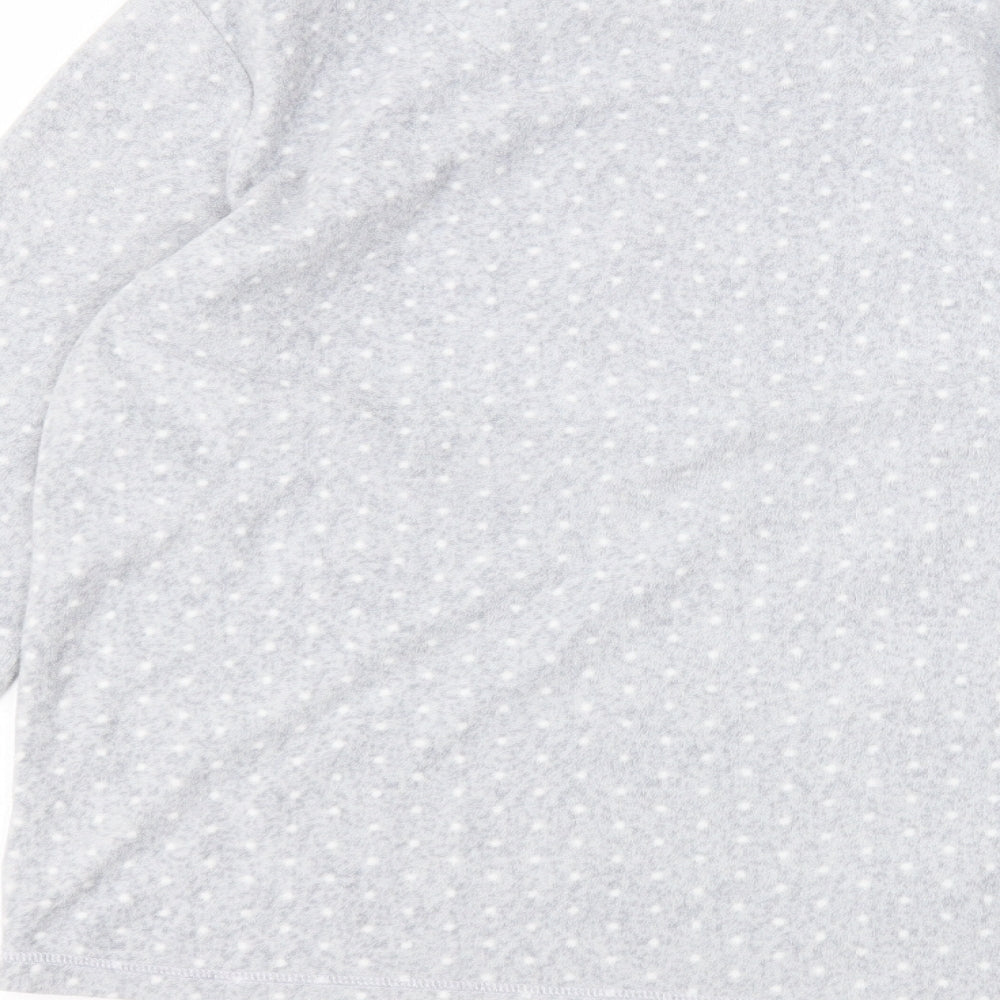 Primark Womens Grey Round Neck Polka Dot Polyester Pullover Jumper Size M