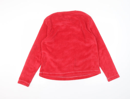 Studio Womens Red Round Neck Polyester Pullover Jumper Size 12