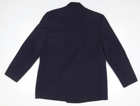 Burton Womens Blue Jacket Blazer Size 16