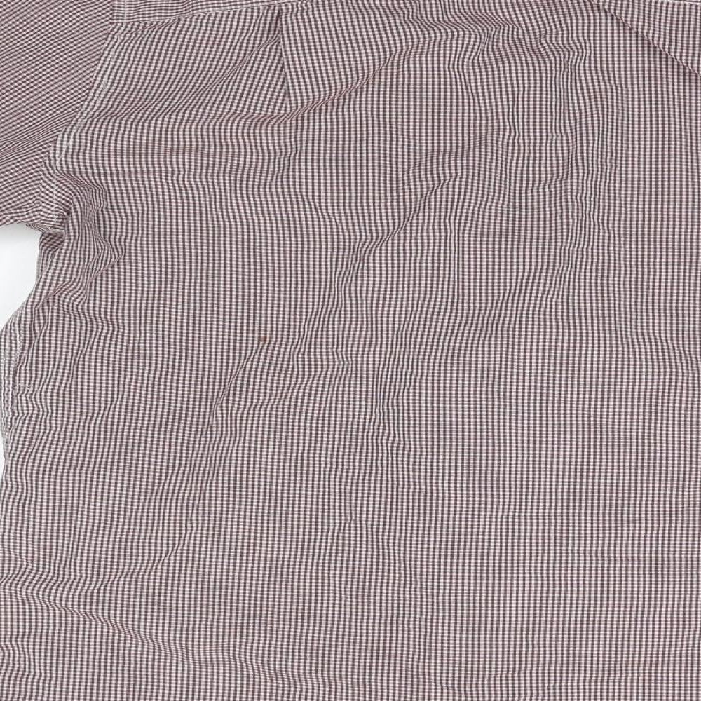 Mens UK Size 15.5 NEXT Grey Button-Up Long Sleeve Casual Shirt