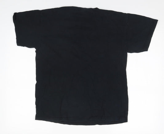 Mens UK Size M Gildan Black T-Shirt