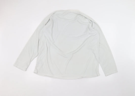 Primark Womens White Round Neck Polyester Pullover Jumper Size XL