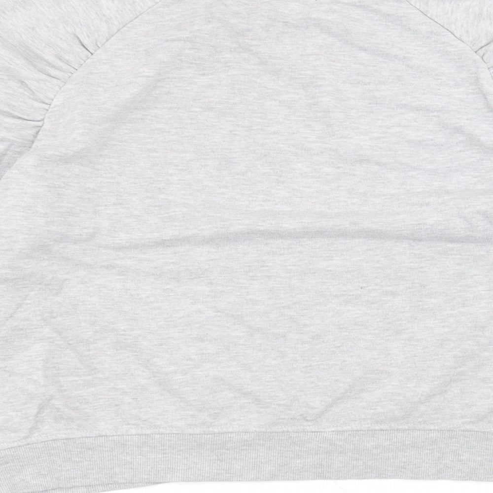 Primark Womens Grey Round Neck Cotton Pullover Jumper Size L