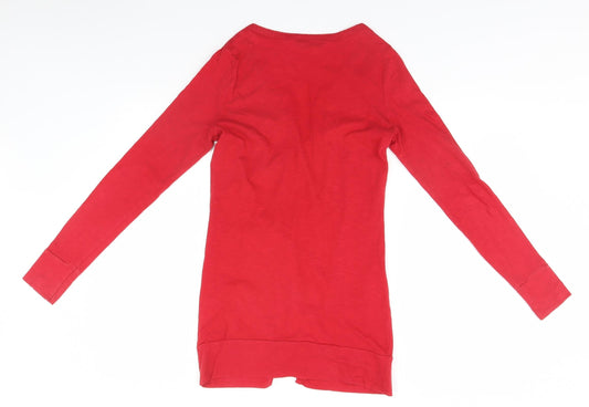 Womens UK Size 10 Dorothy Perkins Red Cardigan Jumper