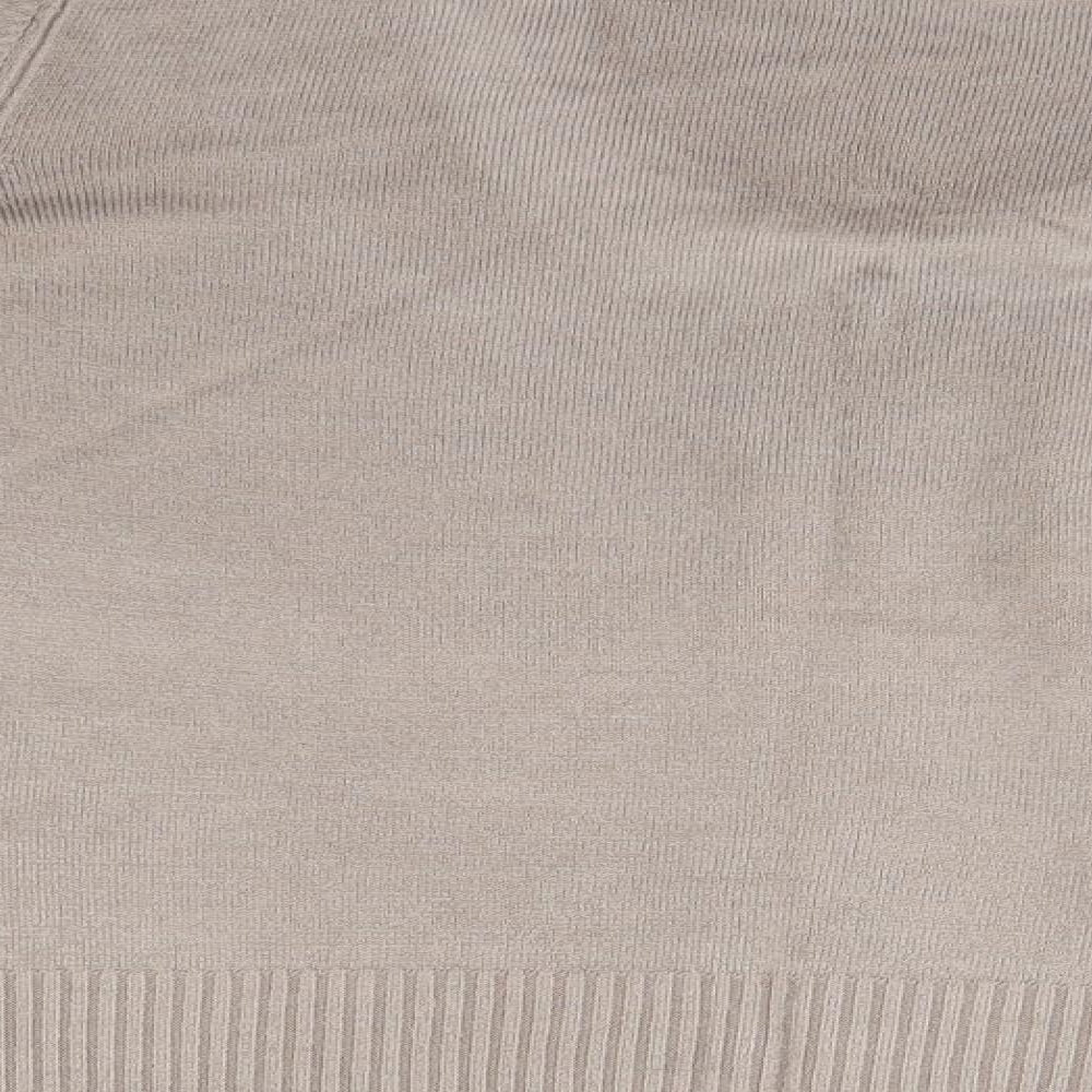 Womens UK Size 16 Papaya Beige Pullover Jumper