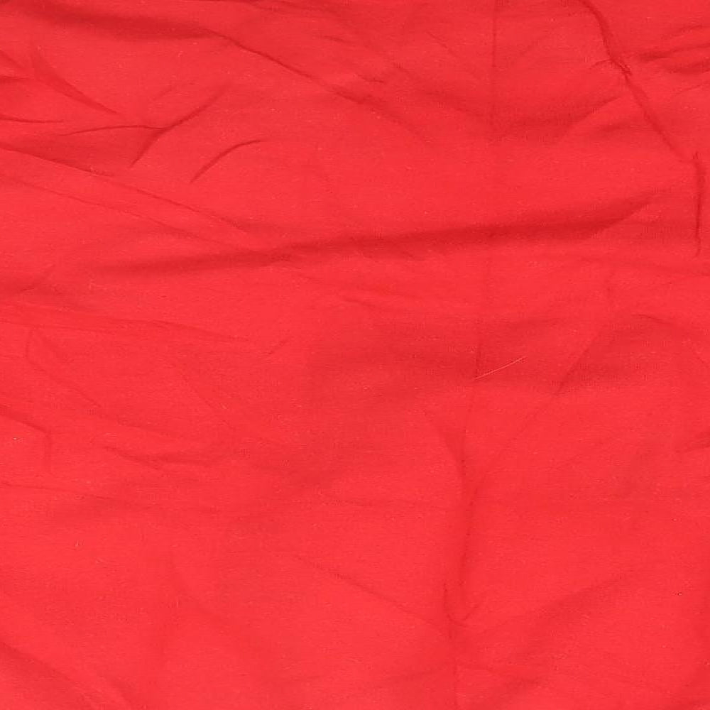 Gildan Mens Red Round Neck Cotton Pullover Jumper Size M - Christmas