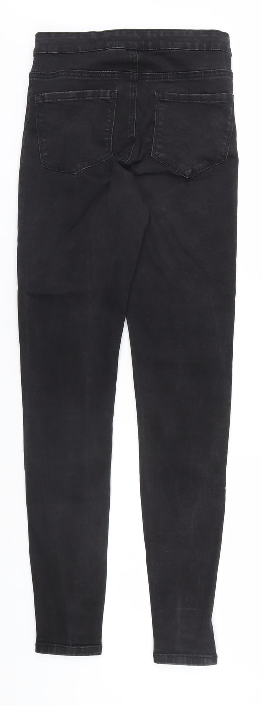 Denim & Co. Womens Black Cotton Skinny Jeans Size 10 L30 in Regular