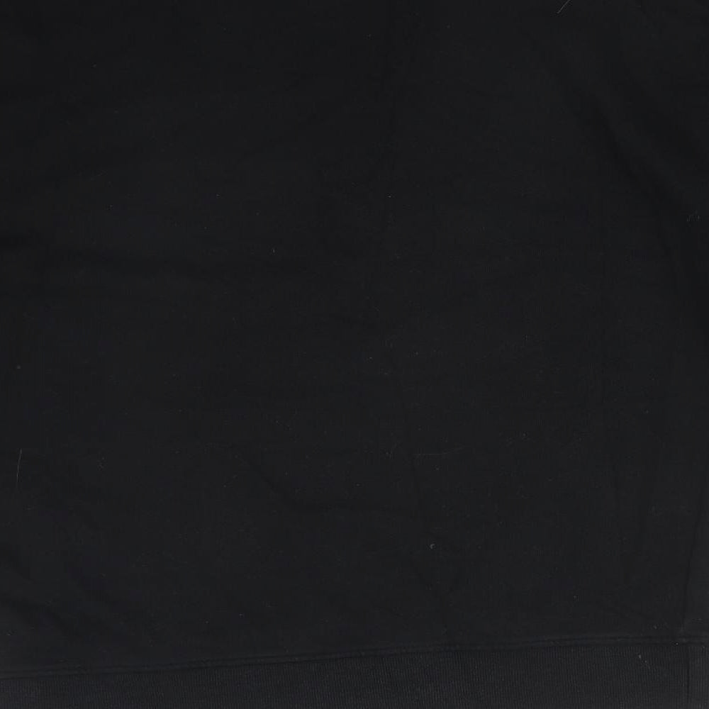 New Look Womens Black Cotton Pullover Sweatshirt Size 8 - BE KIND THINK KIND STAY KIND