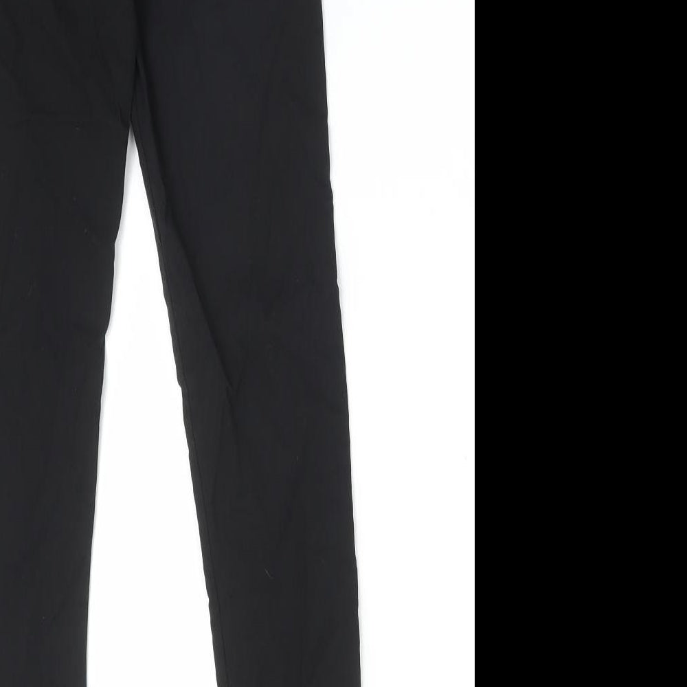 Reverse Girls Black Polyester Dress Pants Trousers Size 11-12 Years Regular
