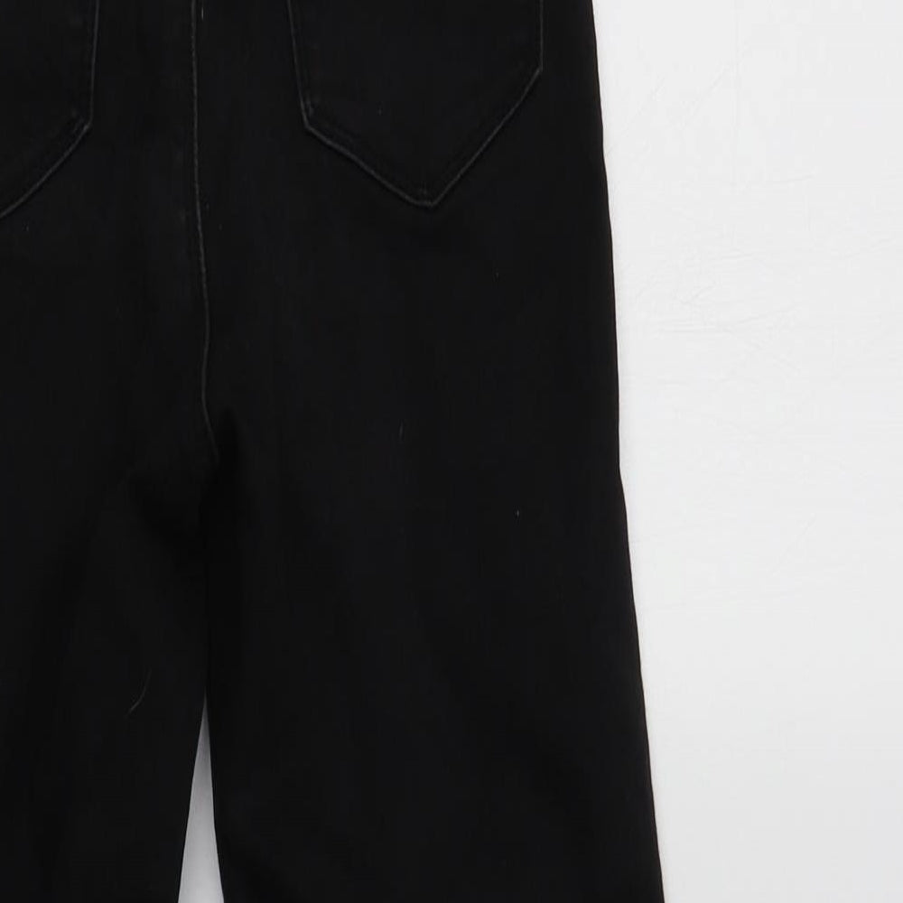 Missguided Womens Black  Cotton Skinny Jeans Size 8 L26 in Regular