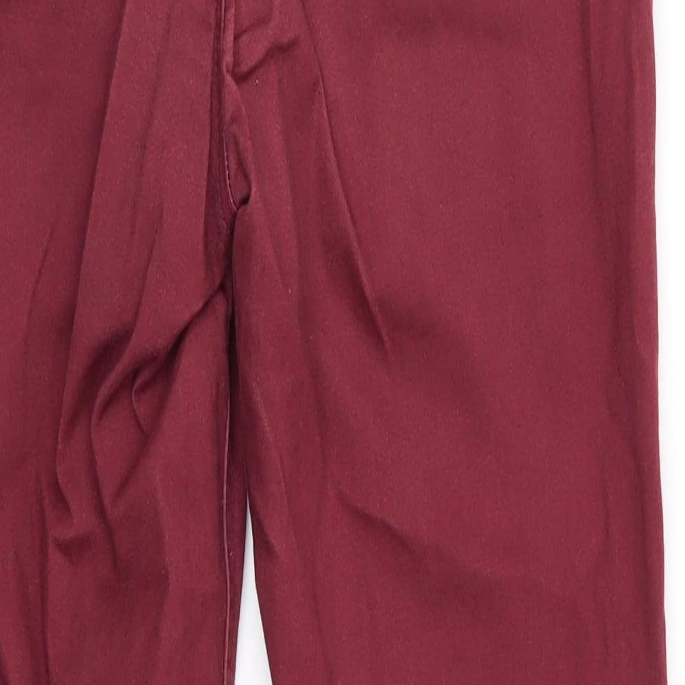 Brand and care label for George women’s brown cotton skinny jeans, size UK 10 regular - soft feel chestnut brown colour