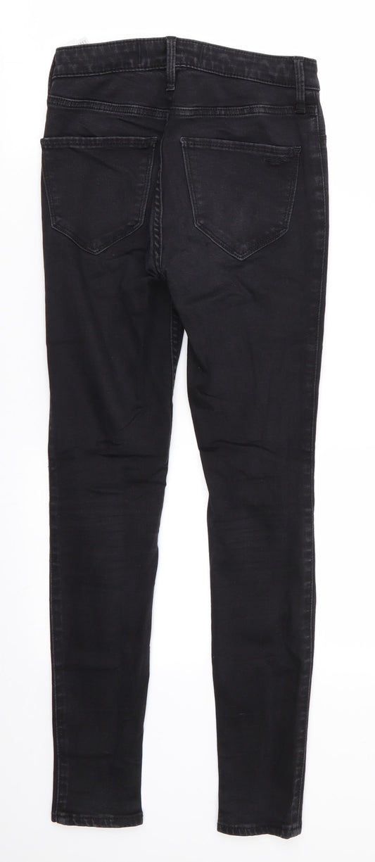 Hollister Mens Black Cotton Skinny Jeans Size 25 in L27 in Regular