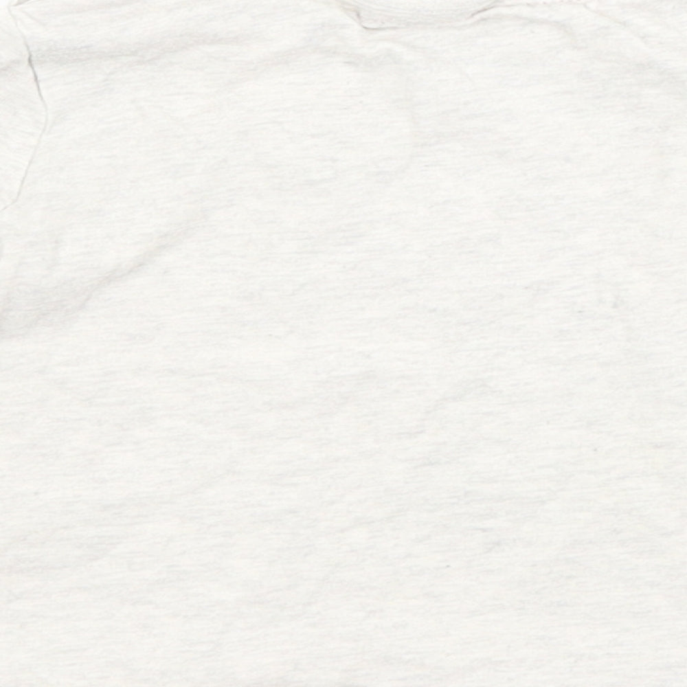 F&F Baby Grey Cotton Basic T-Shirt Size 9-12 Months Crew Neck