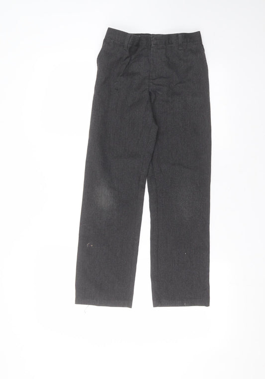 George Boys Black Polyester Dress Pants Trousers Size 9-10 Years Regular
