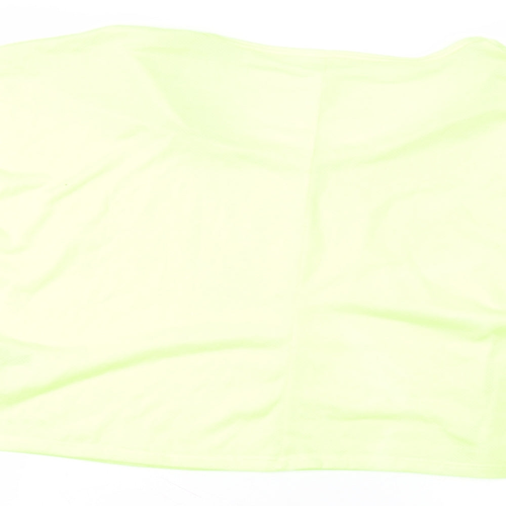 Matalan Womens Green Polyester Basic T-Shirt Size M Round Neck