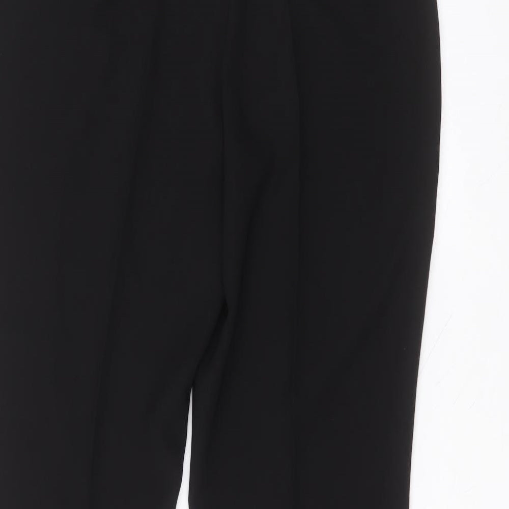 Womens UK Size 14 Busy Regular Fit Black Trousers