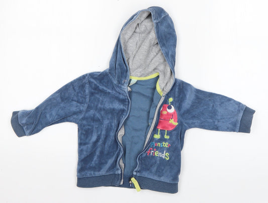 Cool Club Baby Multicoloured Cotton Full Zip Jumper Size 12-18 Months