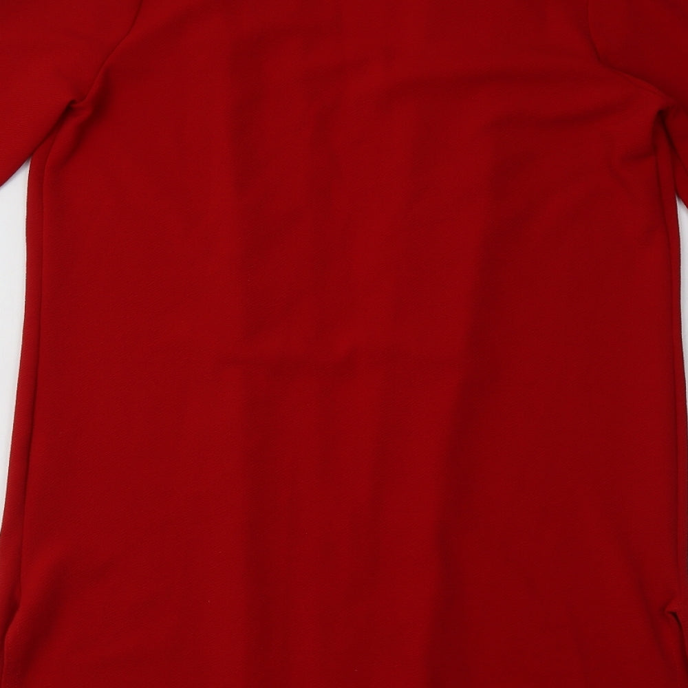 Blossom London Womens Red Overcoat Blazer Size M