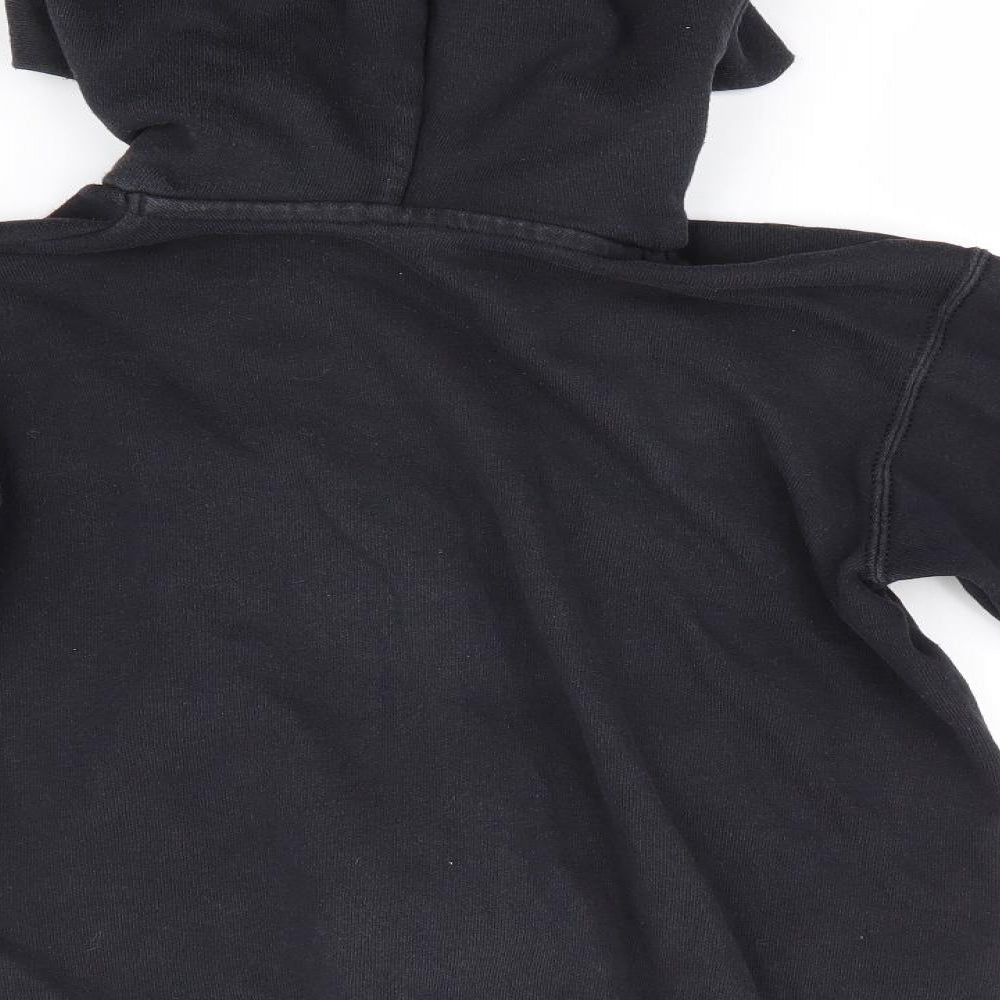 Fruit of the Loom Girls Black Cotton Full Zip Hoodie Size 6-7 Years - Tanner Fox