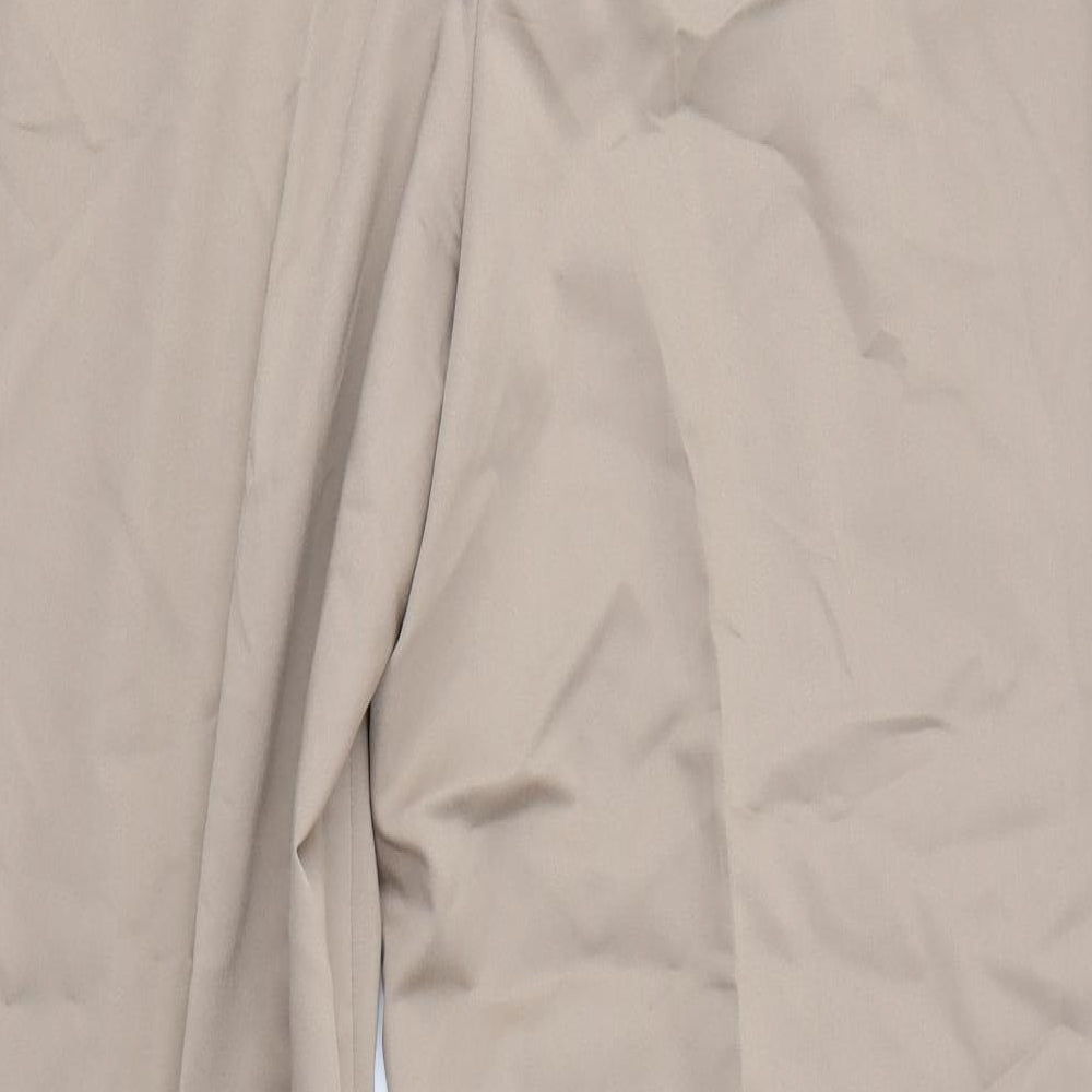 Womens UK Size 16 Gelco Regular Fit Dress Pants Brown Trousers