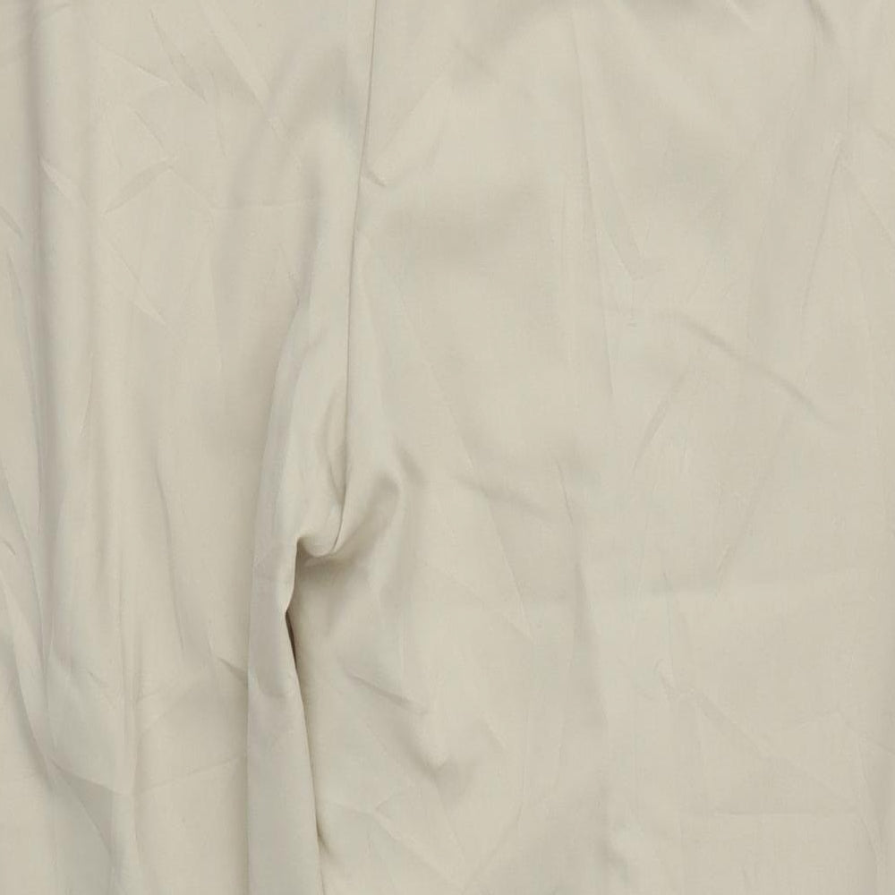 Womens UK Size 18 M&S Regular Fit Dress Pants Beige Trousers
