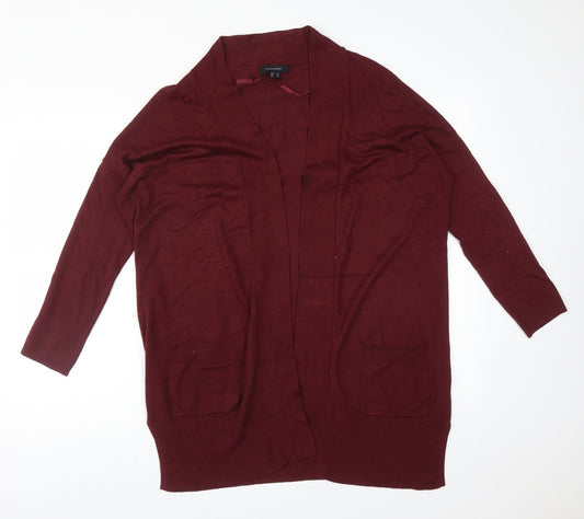 Womens UK Size 10 Atmosphere Red Cardigan Jumper